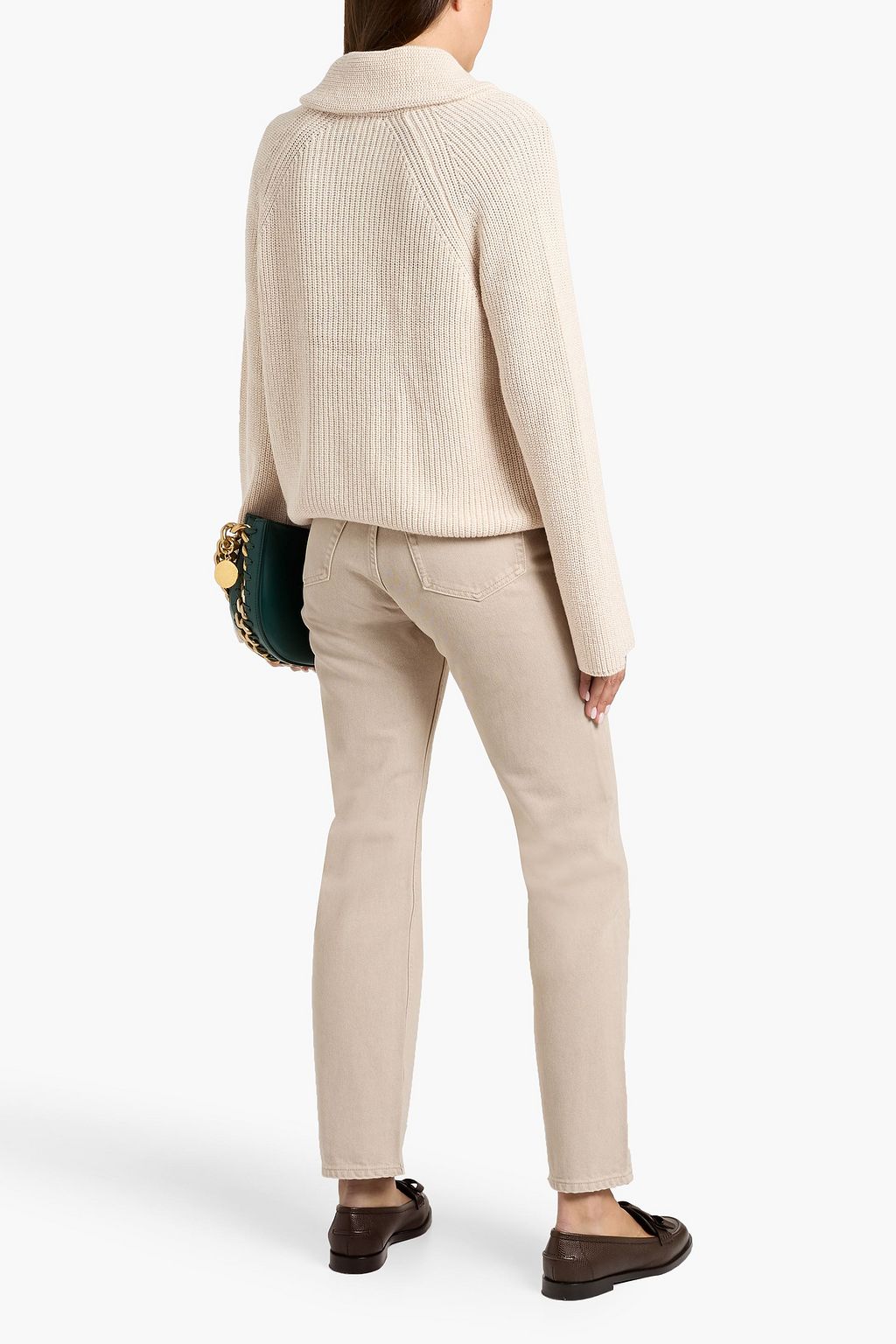 ALEX MILL Marseille double-breasted ribbed-knit cardigan