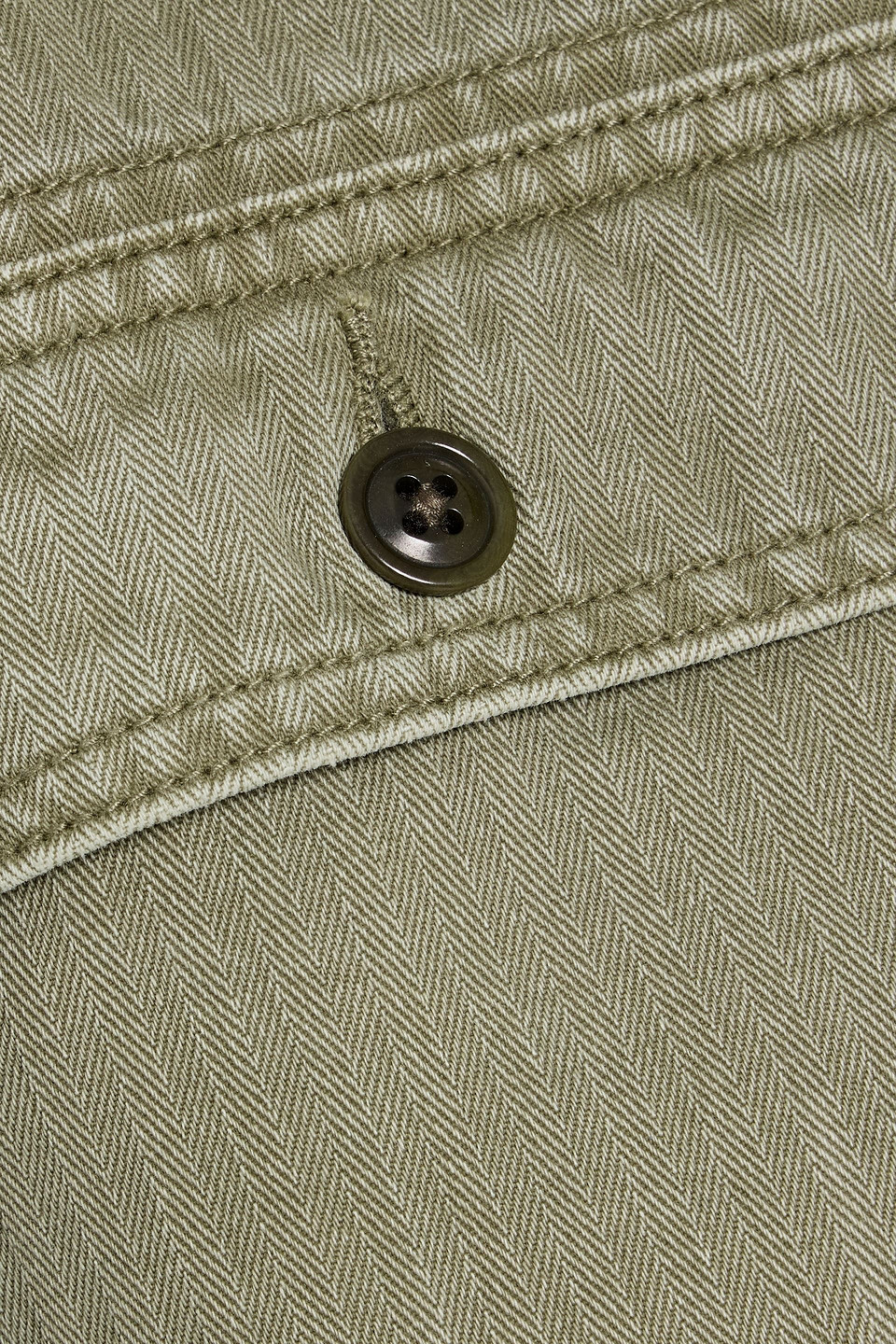 Alex Mill Marfa Herringbone Cotton Jacket In Green
