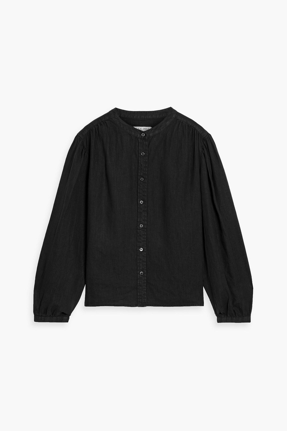 Alex Mill Ali Linen Top In Black