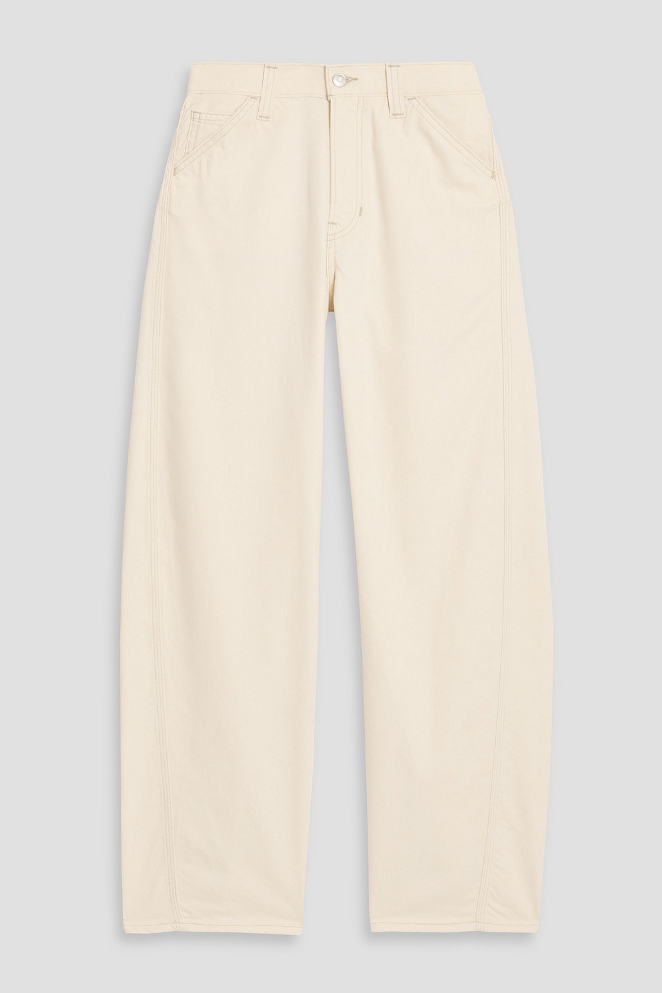 Alex Mill Elah High-rise Tapered Jeans In Neutral