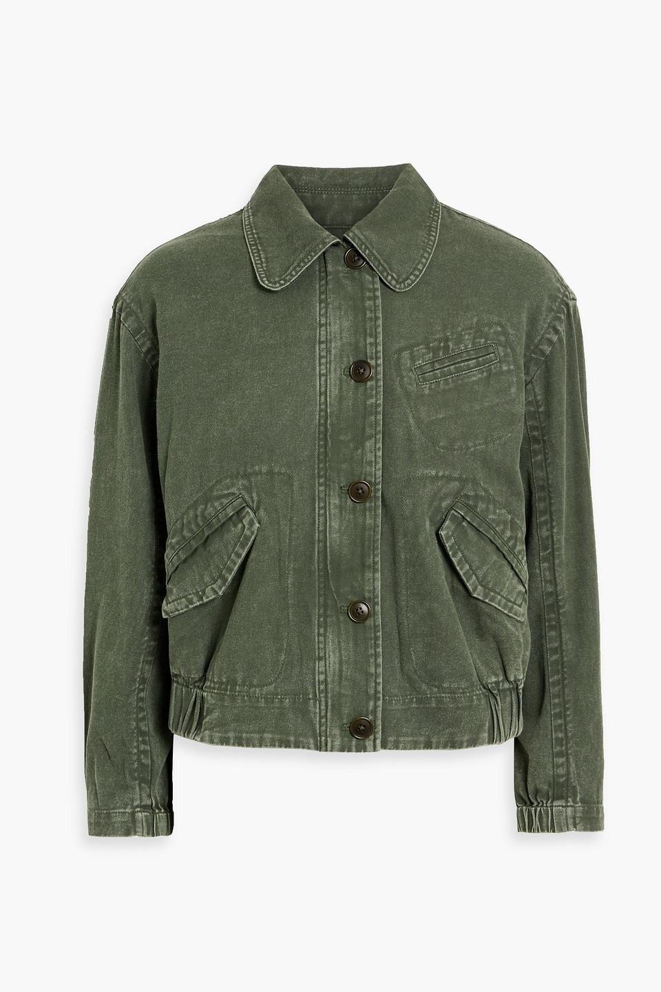 Alex Mill 9th Street Cotton-twill Jacket In Green
