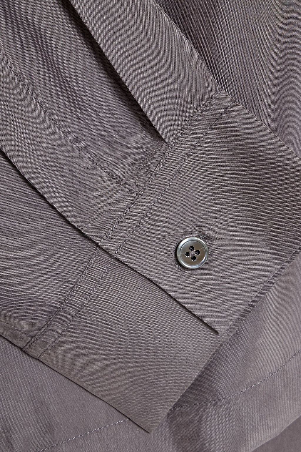 ALEX MILL Gemma cropped cupro-blend poplin shirt