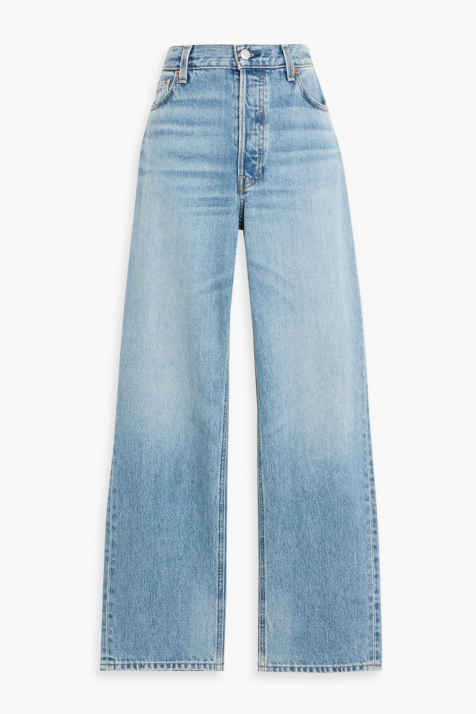 Alex Mill Bev High-rise Straight-leg Jeans In Blue
