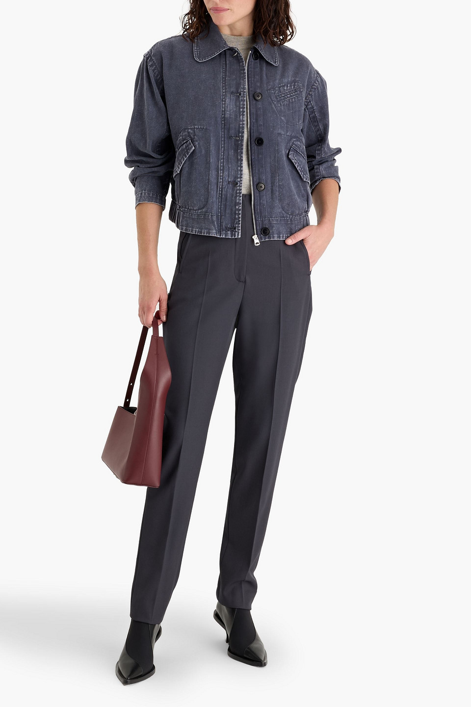 Alex Mill 9th Street Cotton-twill Jacket In Blue