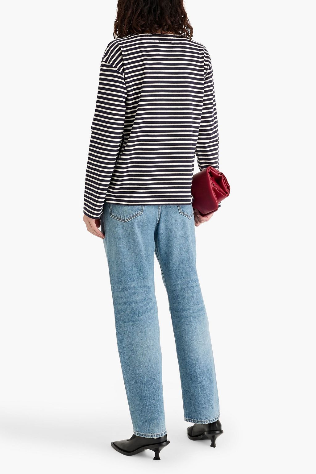 ALEX MILL Emily striped cotton-jersey top