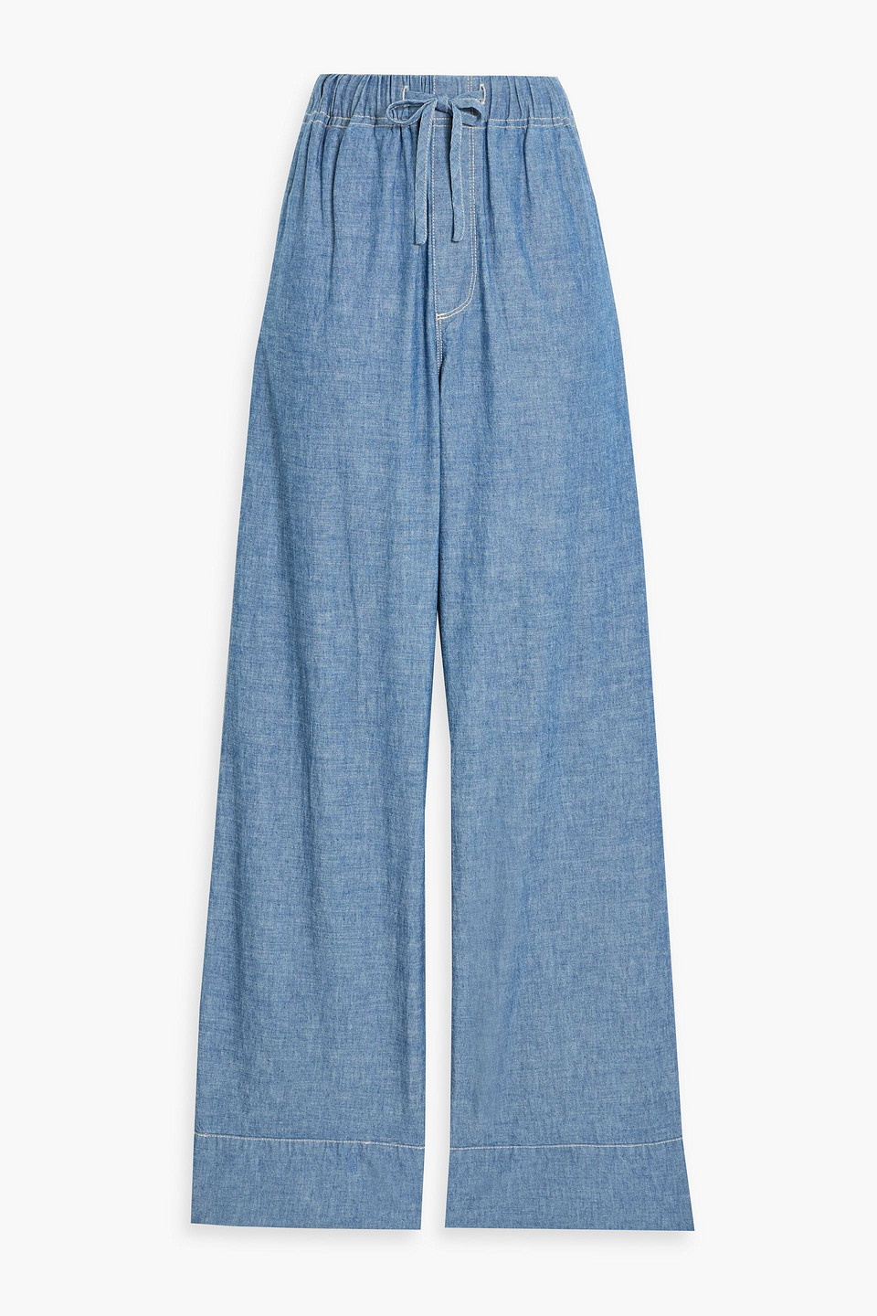 Alex Mill Riley Cotton Straight-leg Pants In Blue
