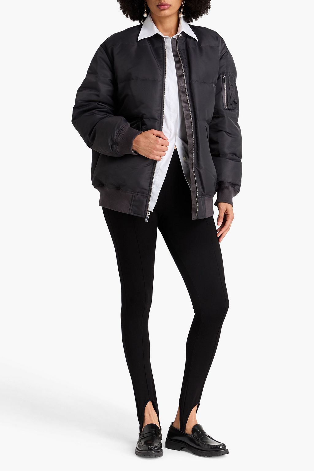 THEORY Quilted shell down jacket