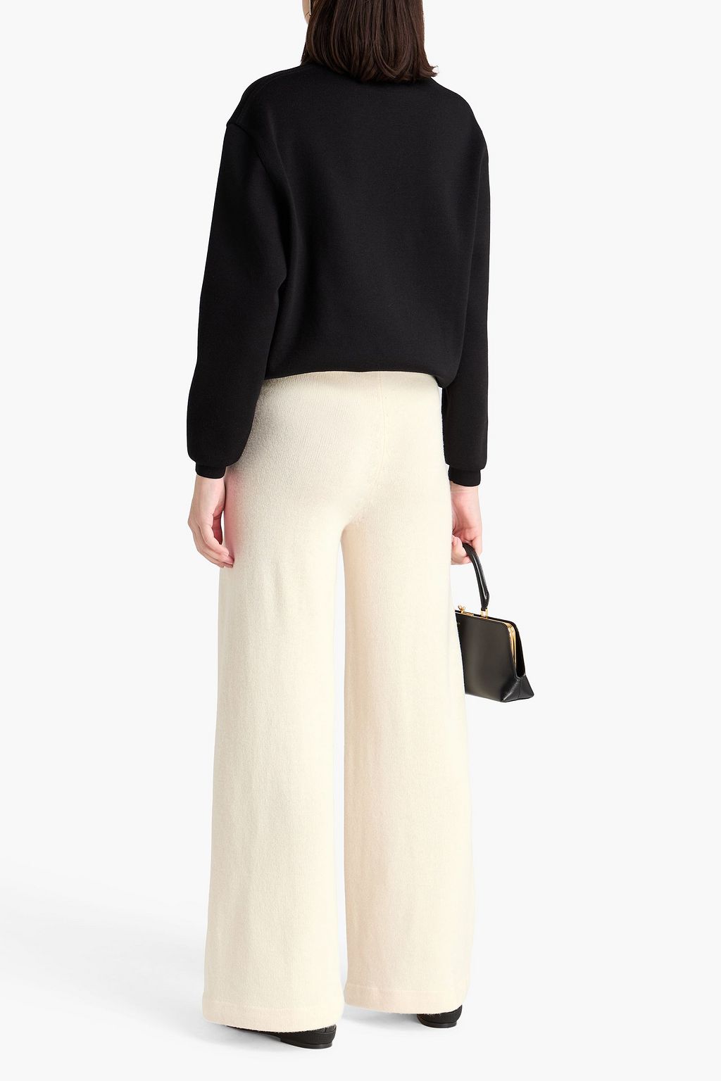 THEORY Wool and cashmere-blend track pants