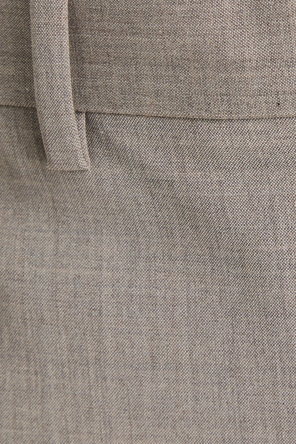 THEORY Wool-blend crepe straight-leg pants