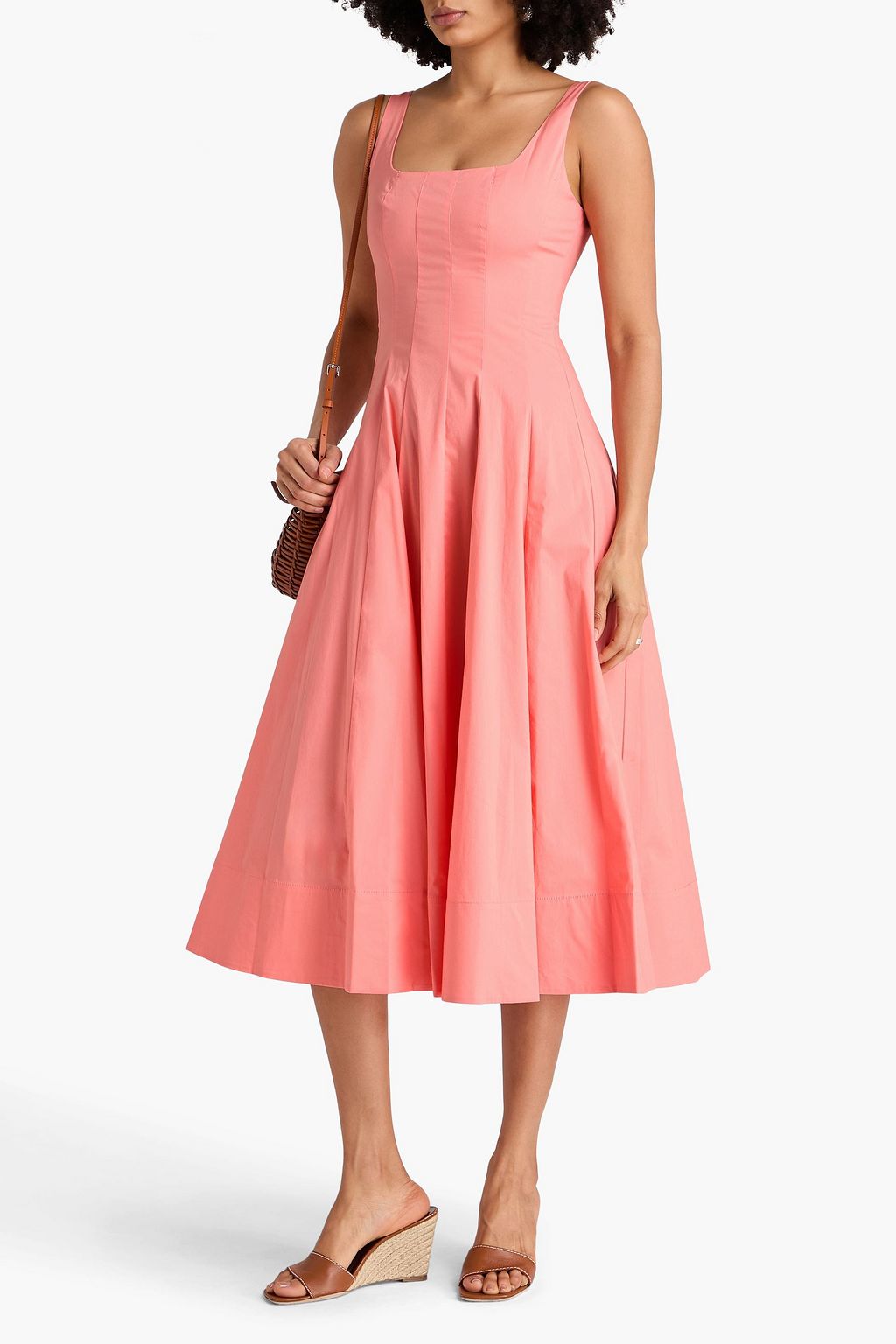 sachin and babi light blue dress STAUD Mini Dena Dress in White