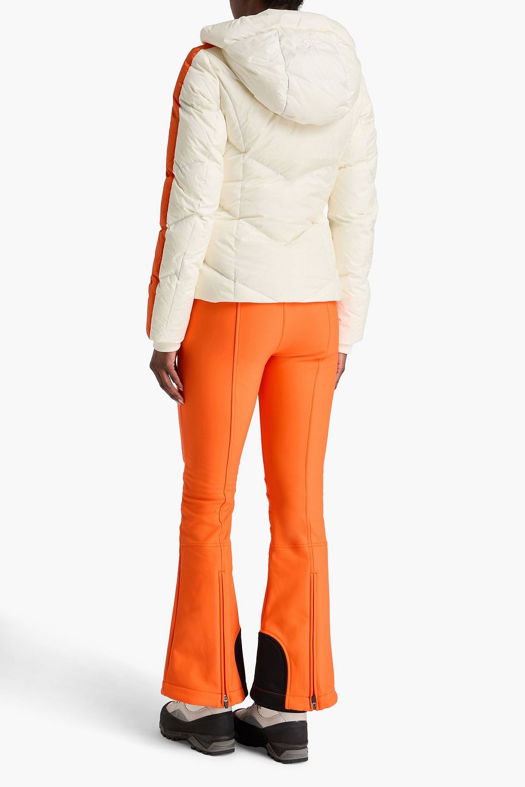 PERFECT MOMENT Skijacke aus gestepptem Ripstop mit Daunenfüllung und Kapuze