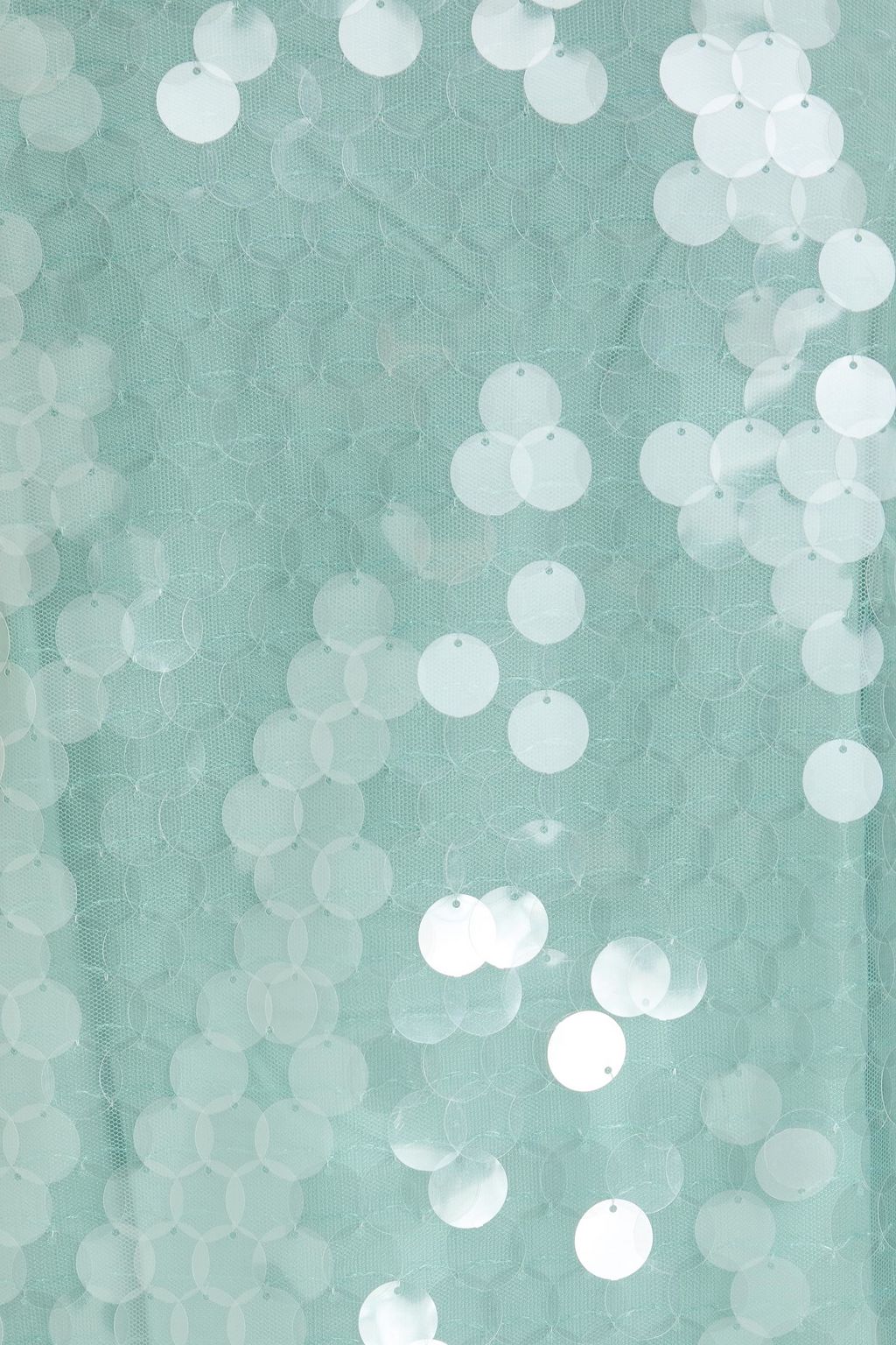 STAUD Casey strapless sequined tulle midi dress