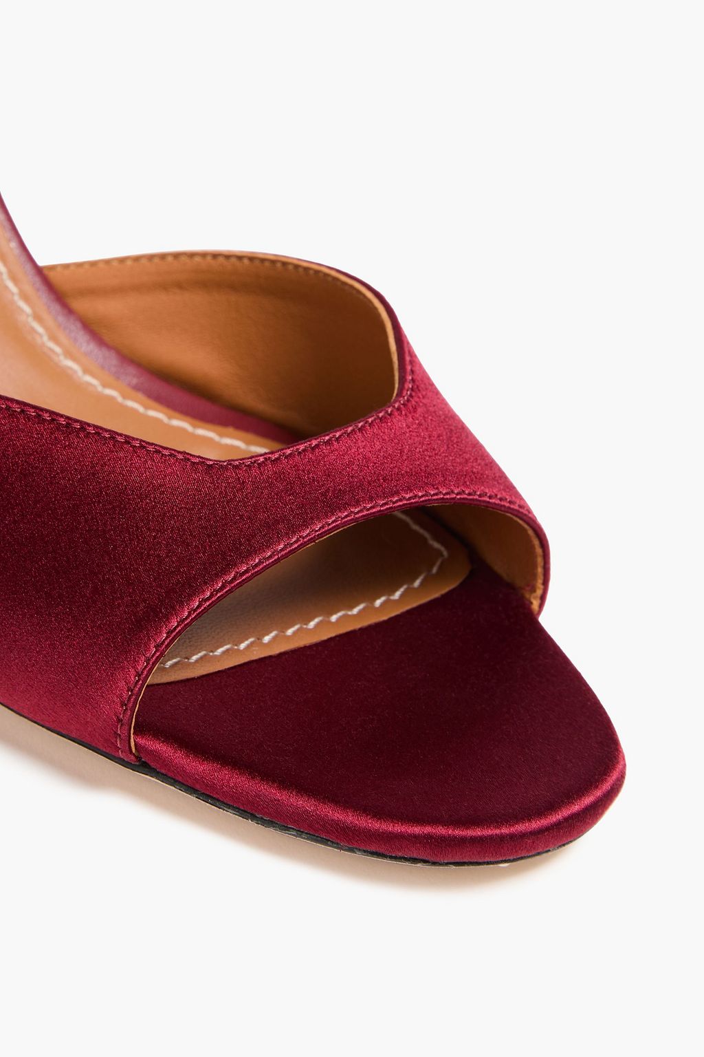 STAUD Brigitte satin mules