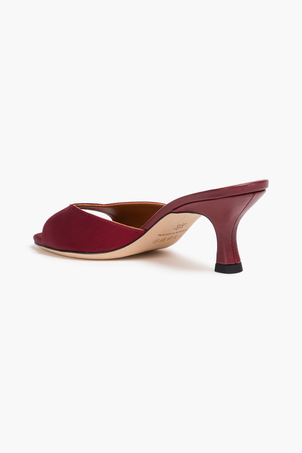 STAUD Brigitte satin mules