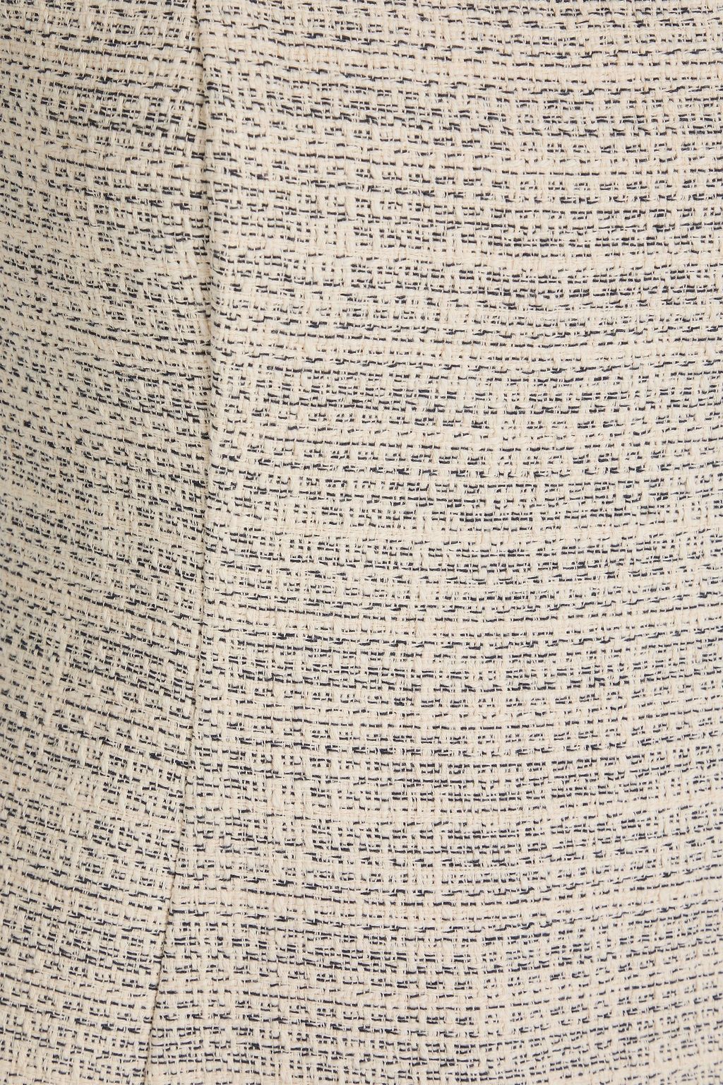 STAUD Edie cotton-tweed mini dress