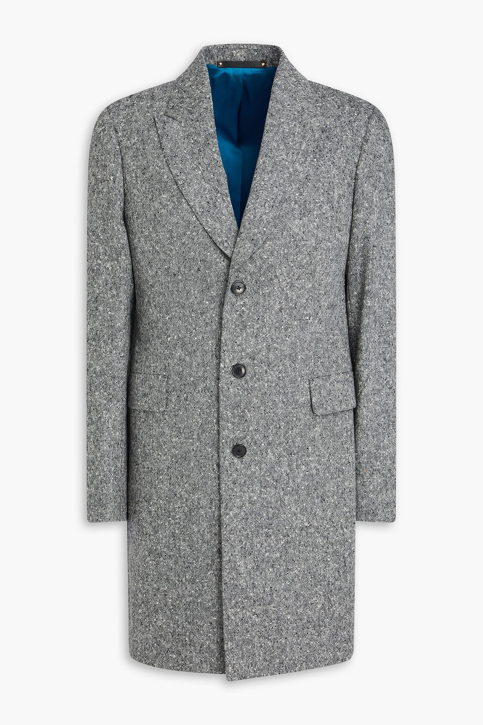 Paul Smith Donegal Wool-tweed Coat In Gray