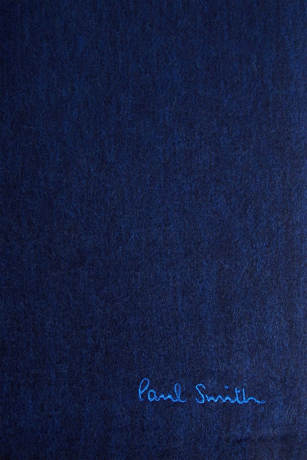 PAUL SMITH Fringed striped cashmere-flannel scarf