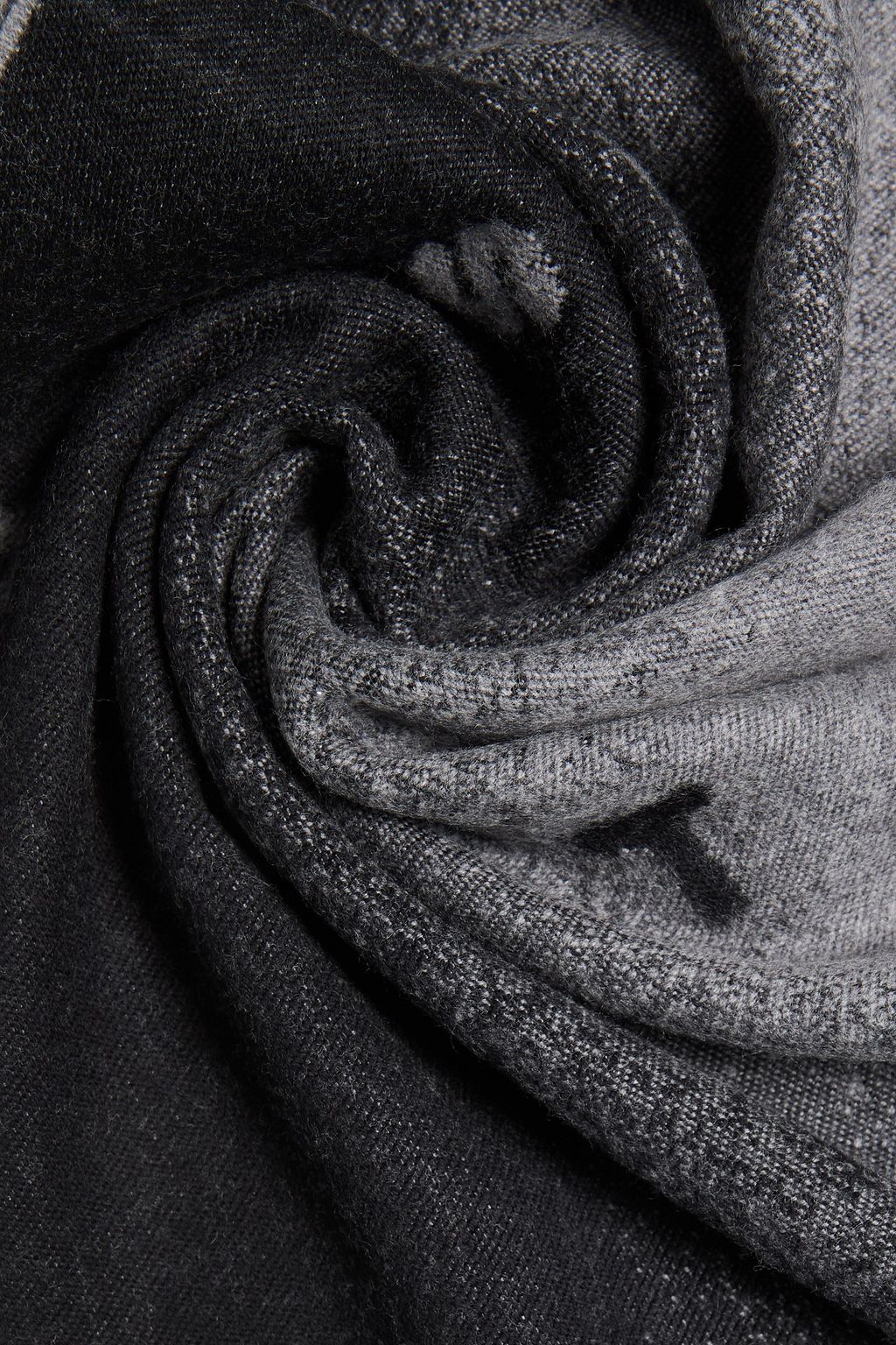 PAUL SMITH Fringed wool-jacquard scarf