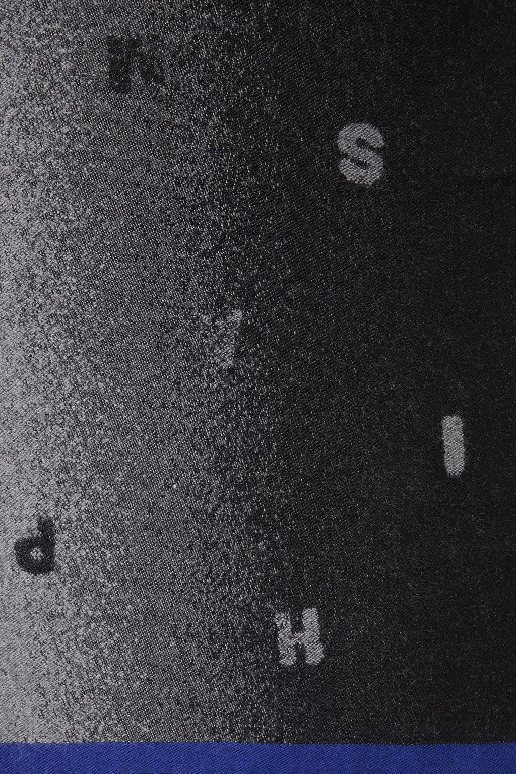 PAUL SMITH Fringed wool-jacquard scarf