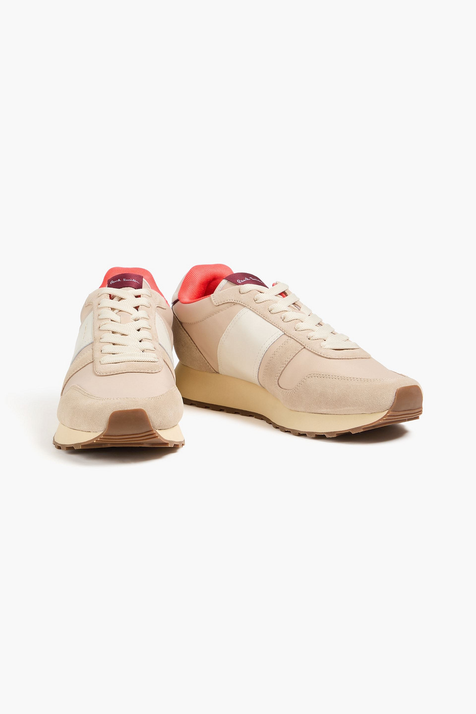  Paul Smith - Sneakers „eighties“ Aus Shell, Leder Und Veloursleder In Colour-block-optik - Neutral - Uk 6 