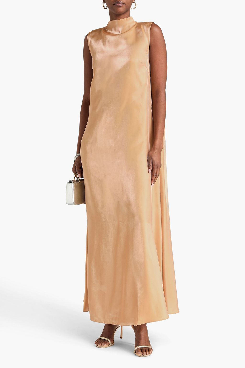 STAUD オーガンザ マキシワンピース