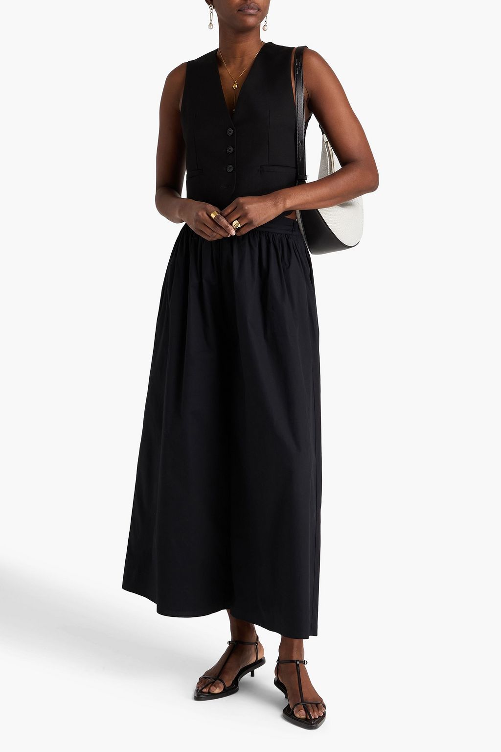 TOVE Stretch-cotton culottes