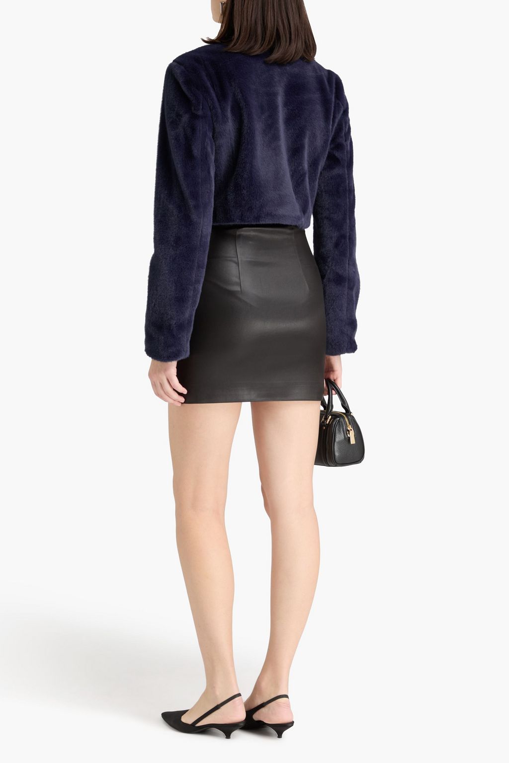 STAUD Casimira cropped plush jacket