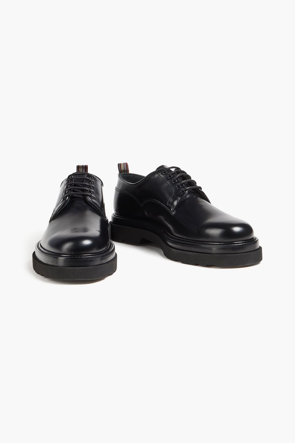PAUL SMITH Godwin glossed-leather derby shoes