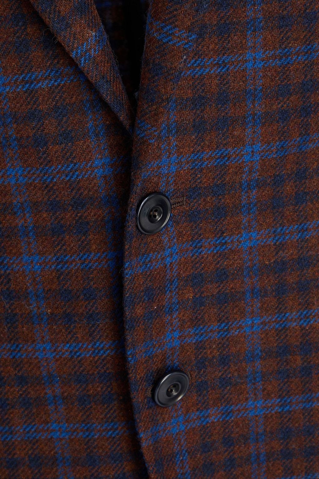 CANALI Checked wool and cashmere-blend tweed blazer