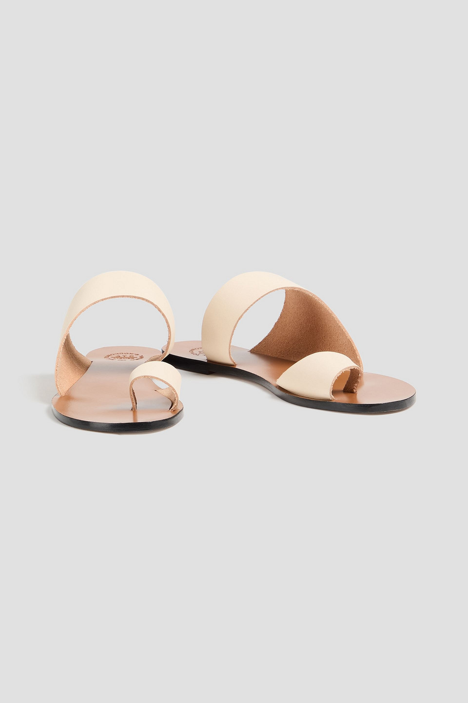 Atp Atelier - Centola Leather Sandals - White - Eu 37 