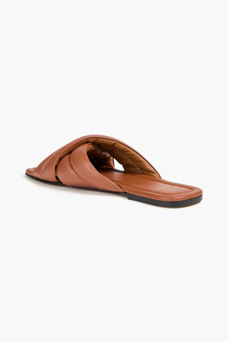  Atp Atelier - Coti Quilted Padded Leather Sandals - Brown - Eu 37 