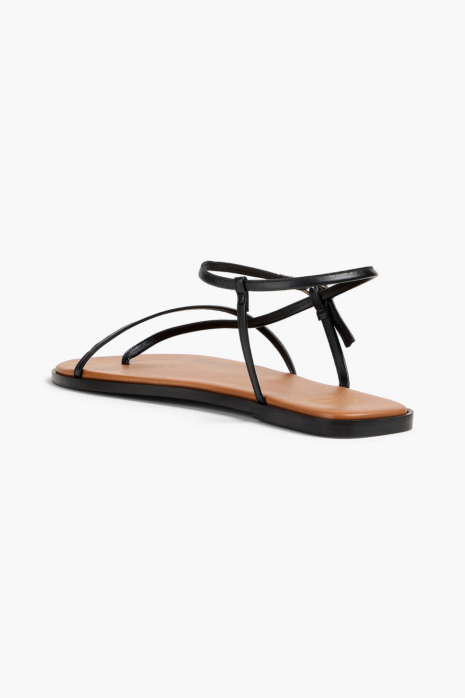  Atp Atelier - Capri Leather Sandals - Black - Eu 35 