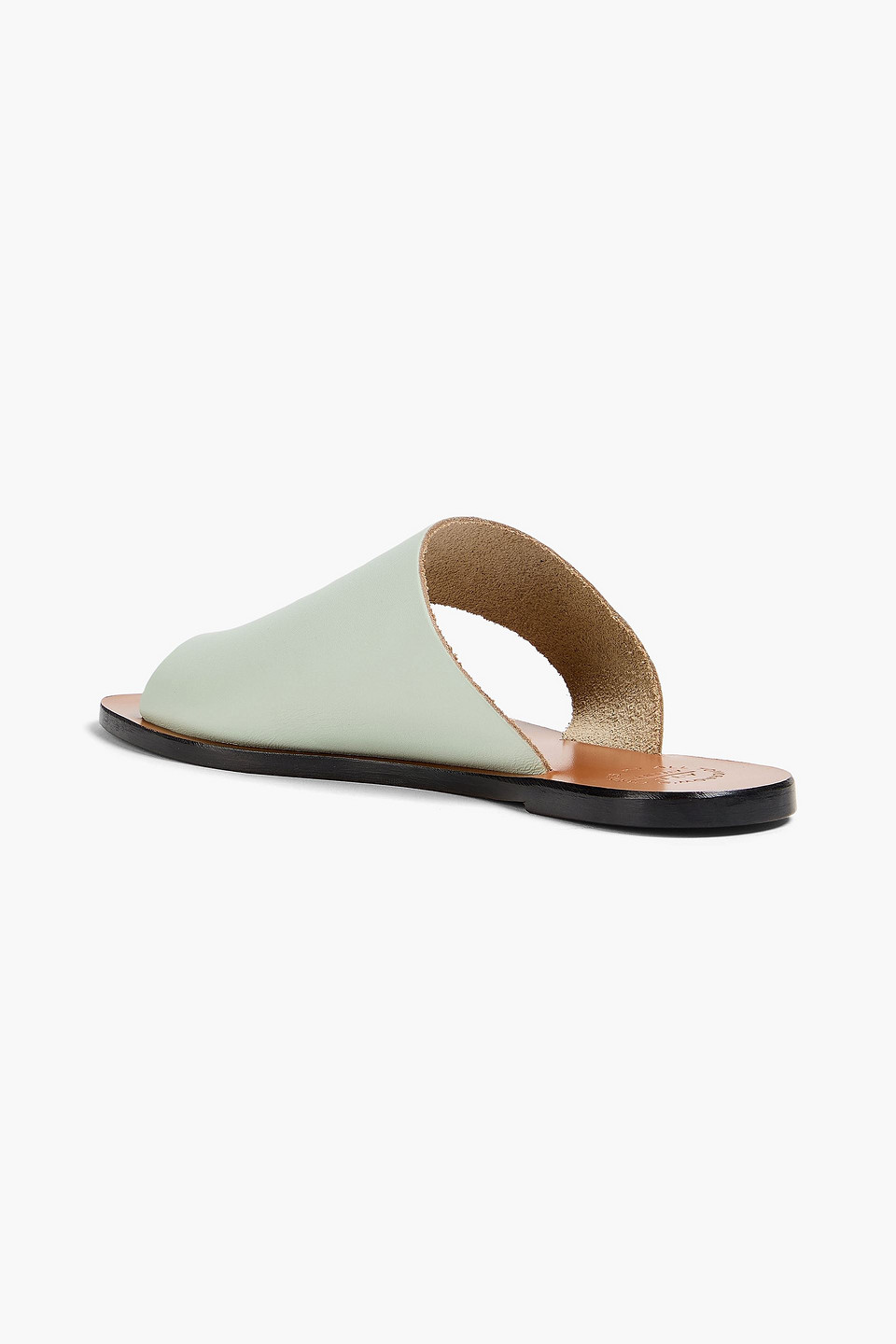  Atp Atelier - Rosa Leather Sandals - Green - Eu 36 