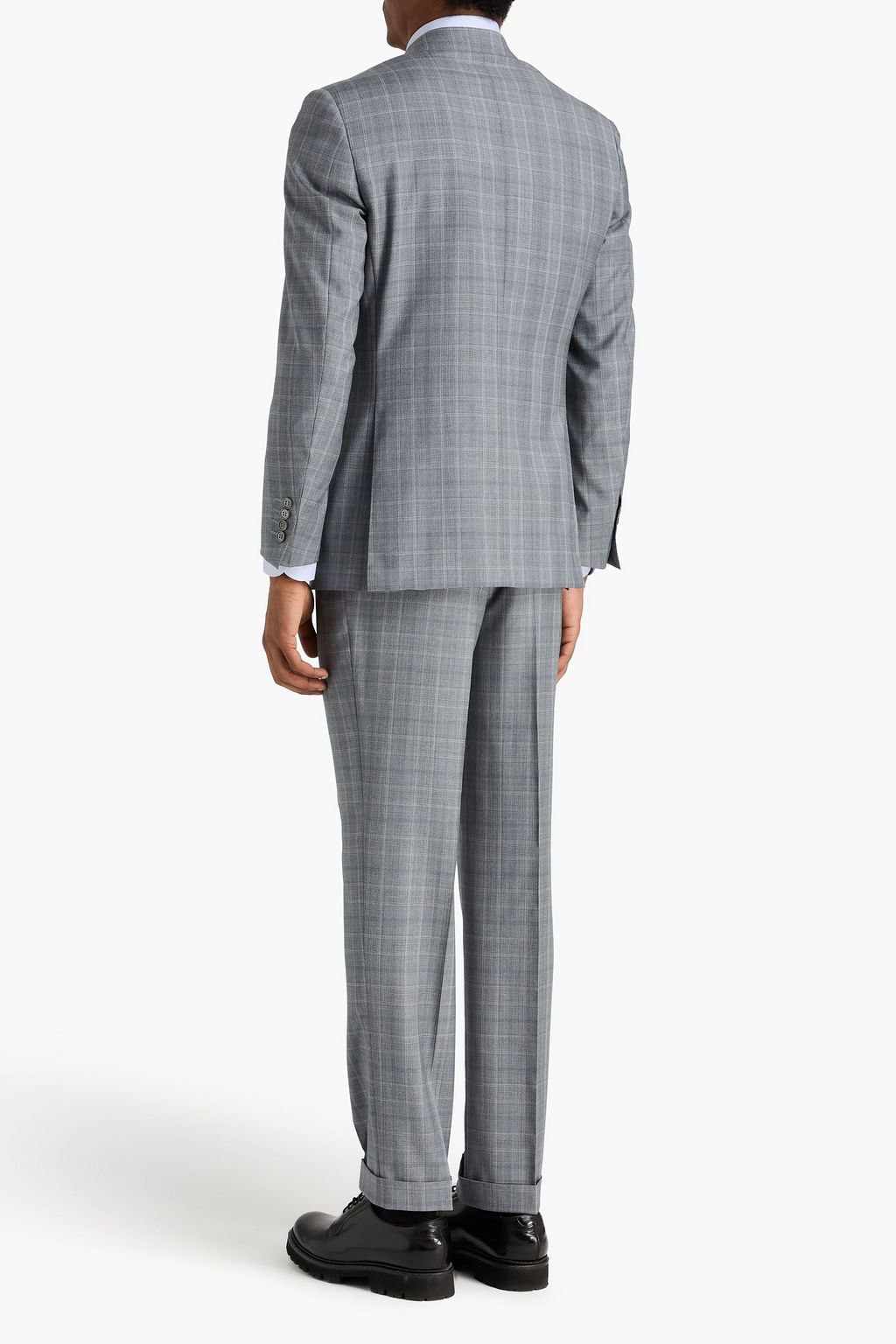 CANALI ウール スーツ プリンスオブウェールズチェック