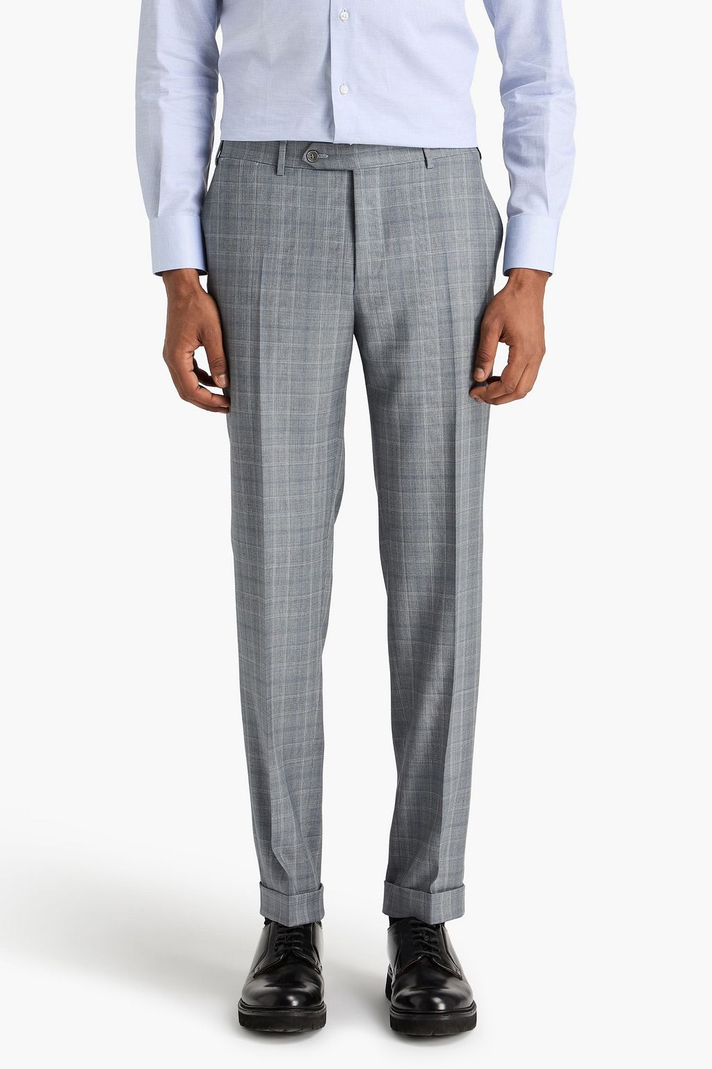 CANALI ウール スーツ プリンスオブウェールズチェック