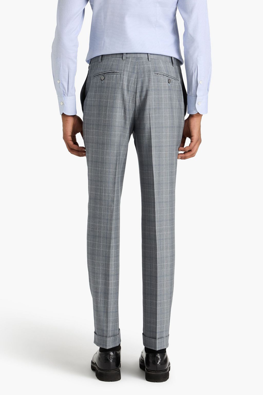 CANALI ウール スーツ プリンスオブウェールズチェック