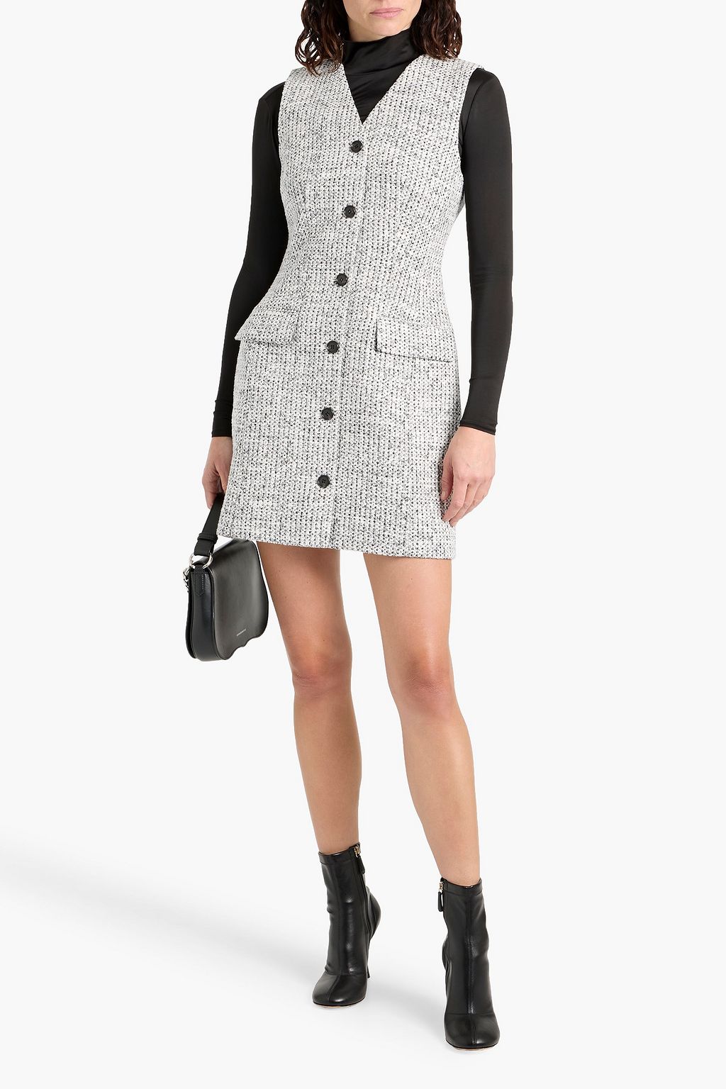 THEORY Tweed mini dress