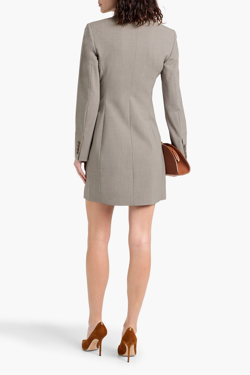THEORY Wool-blend mini dress