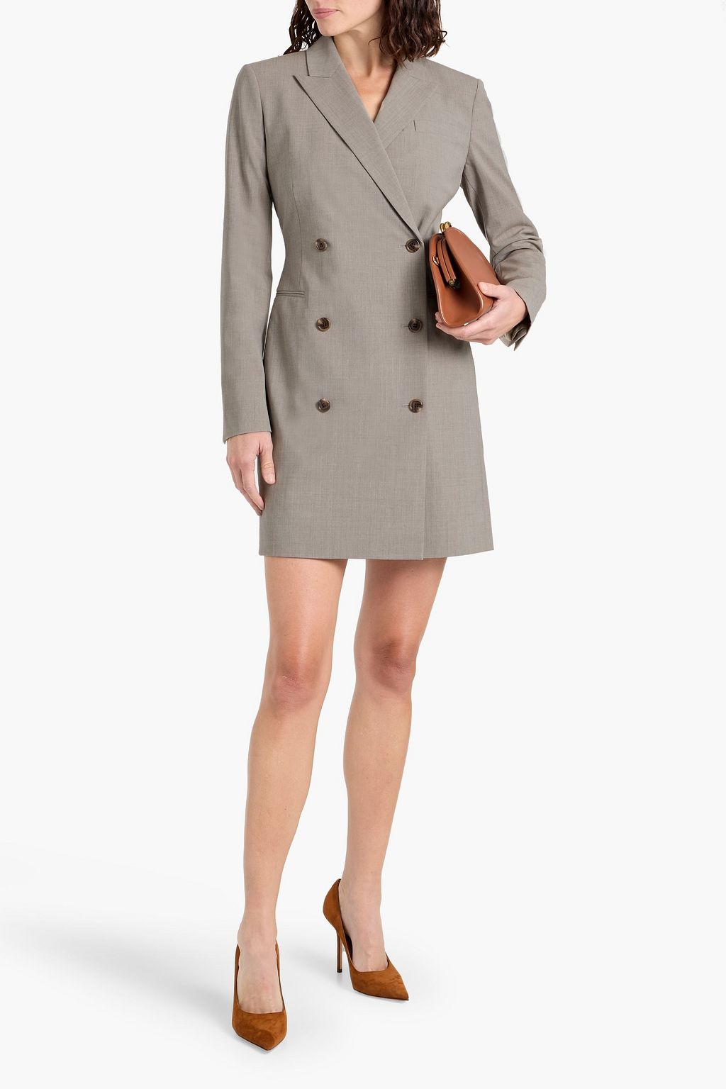 THEORY Wool-blend mini dress