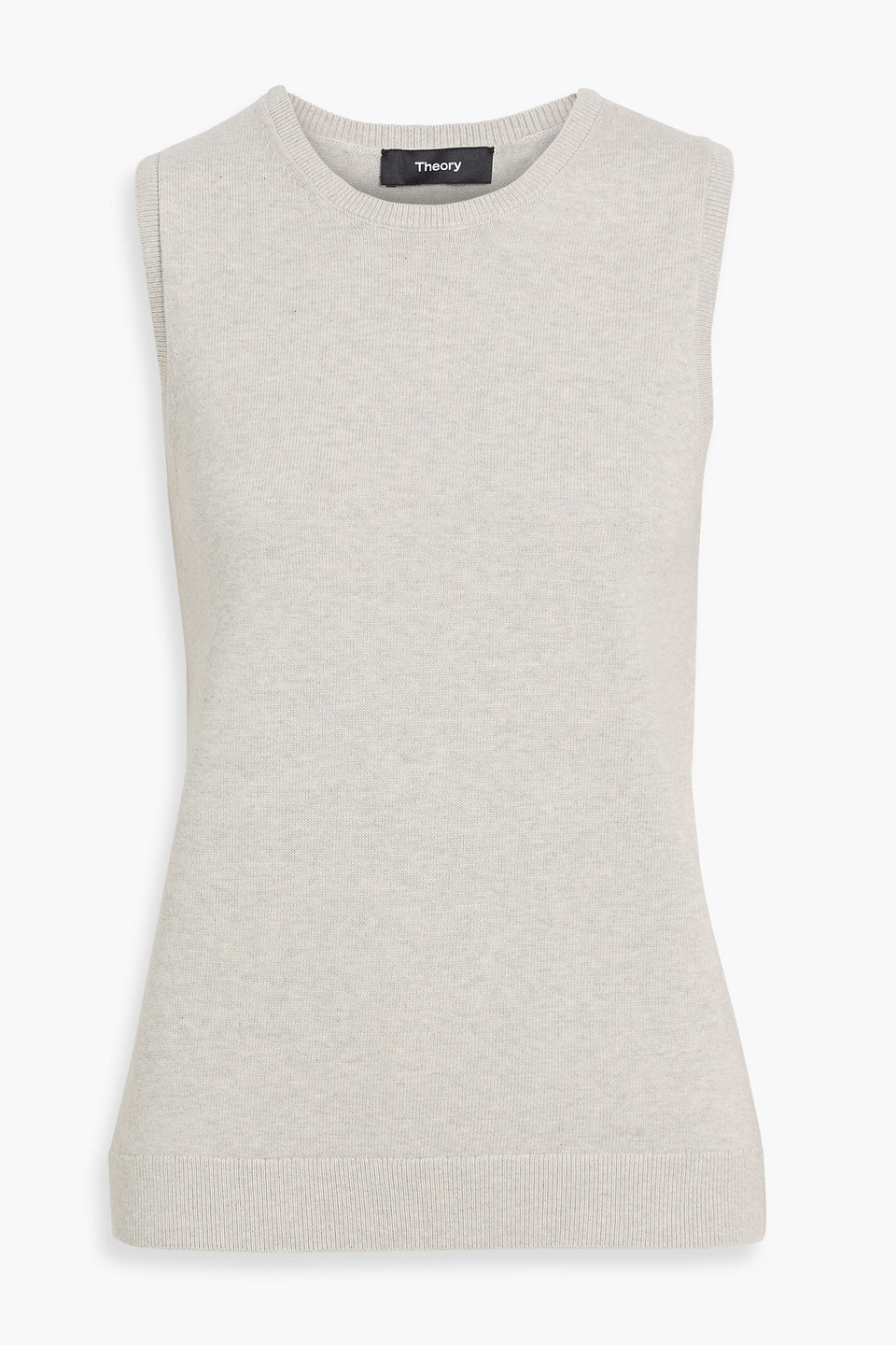 Theory Cotton And Cashmere-blend Vest In White