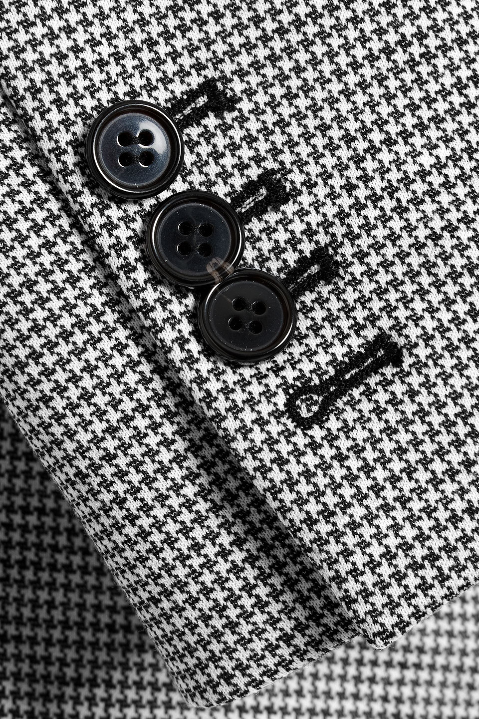 Theory Houndstooth Jacquard-knit Blazer In Gray