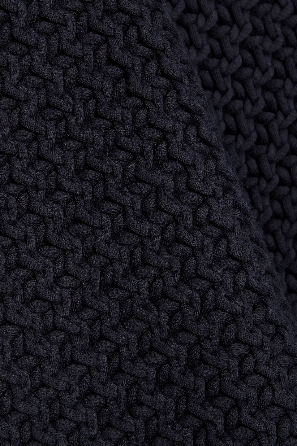 Theory Textured-knit Cotton-blend Sweater In Black
