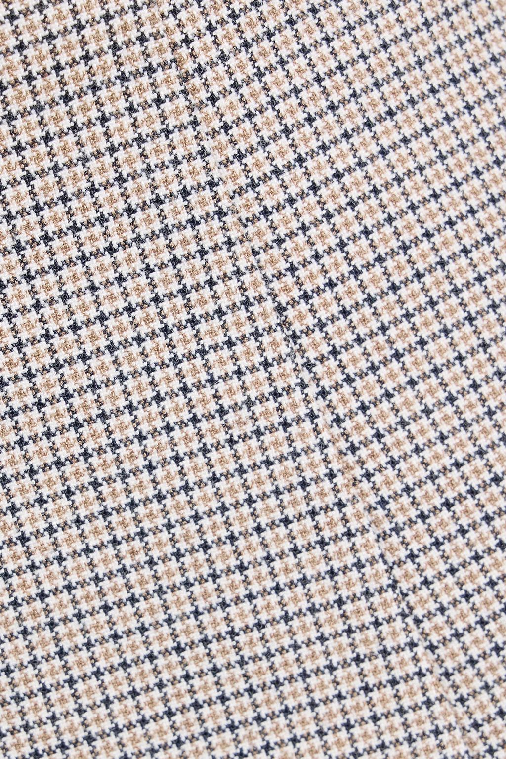 THEORY Checked tweed mini skirt