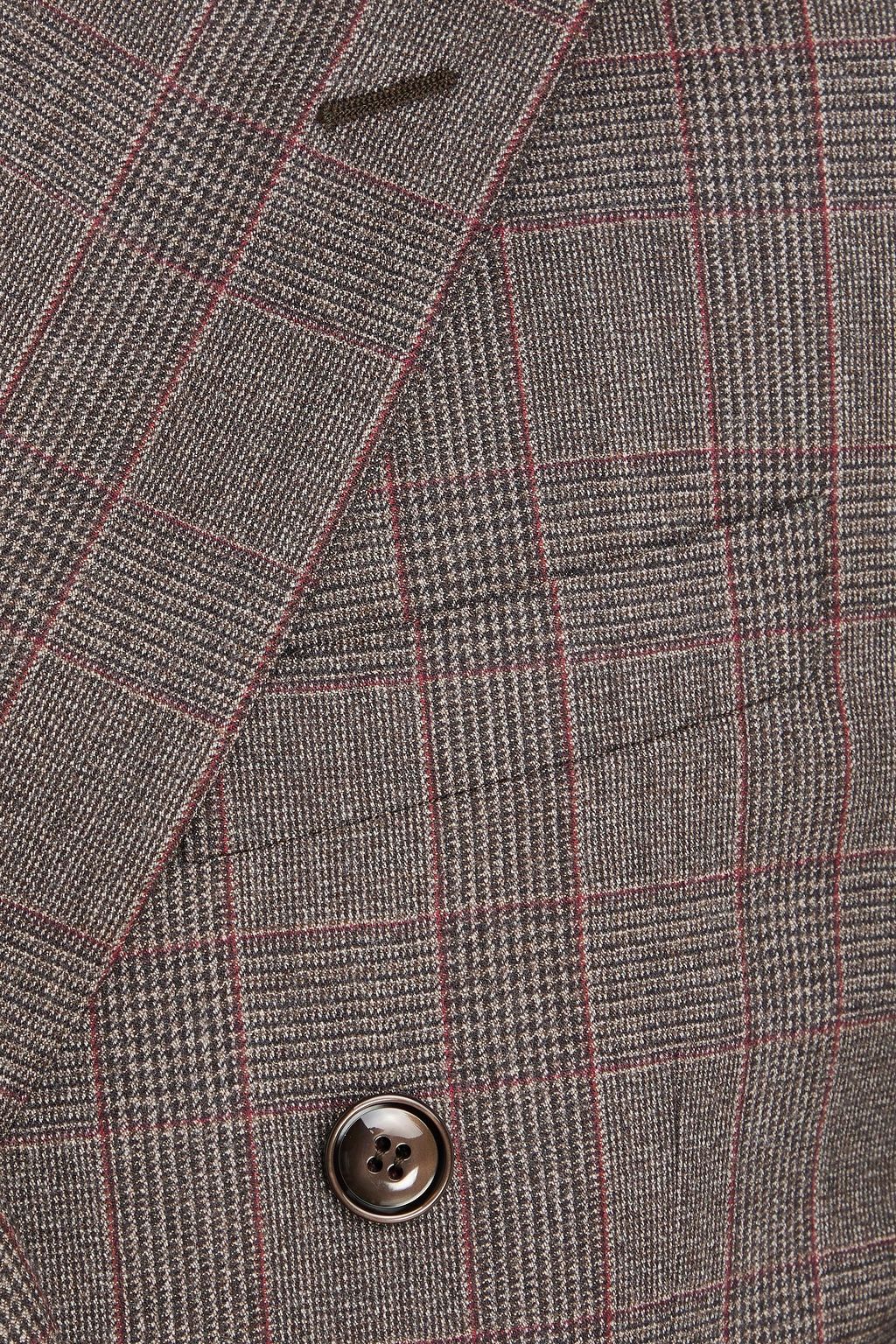 CANALI 더블 브레스티드 프린스 오브 웨일즈 체크 울 수트