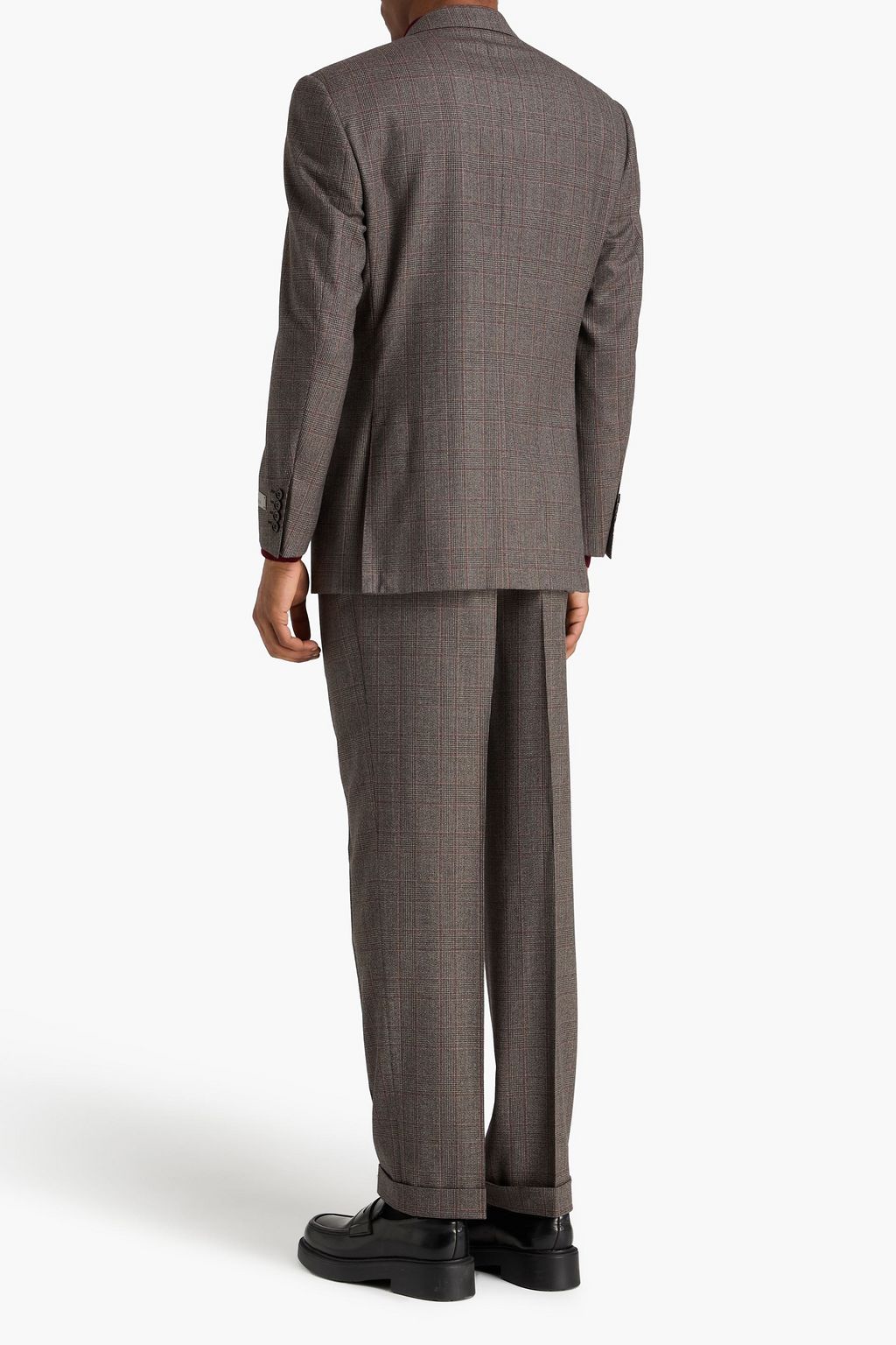 CANALI 더블 브레스티드 프린스 오브 웨일즈 체크 울 수트