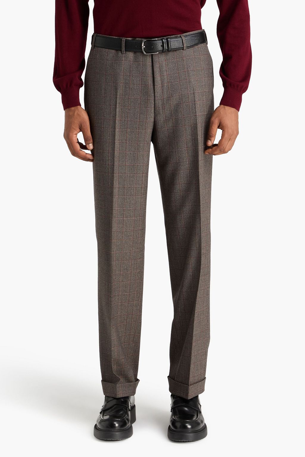 CANALI 더블 브레스티드 프린스 오브 웨일즈 체크 울 수트