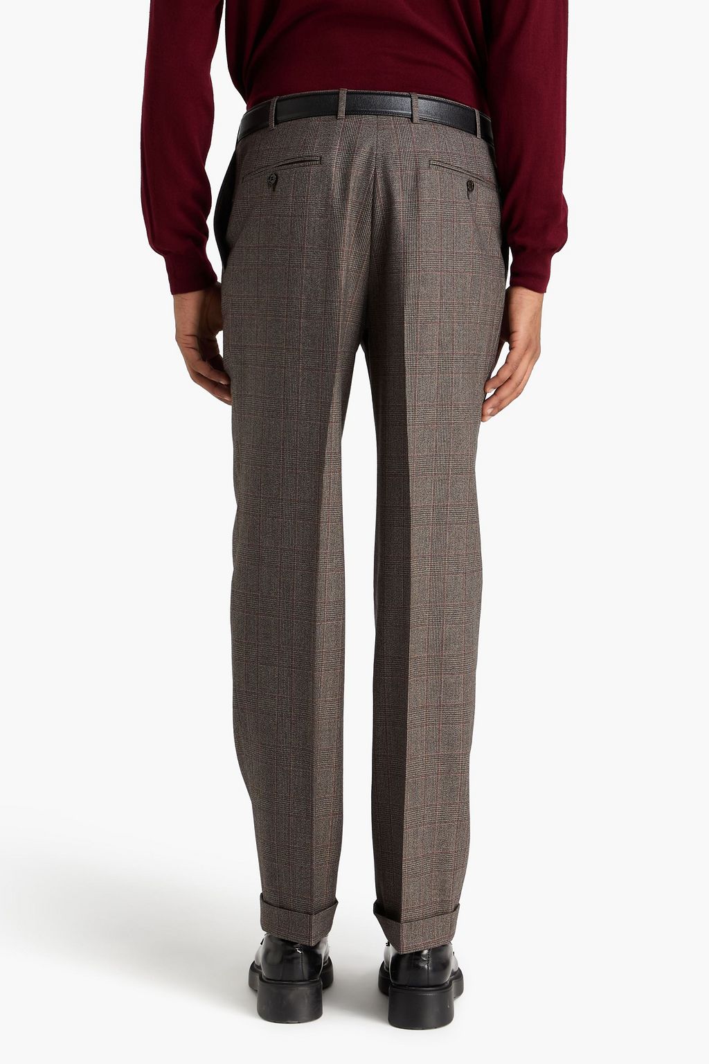 CANALI 더블 브레스티드 프린스 오브 웨일즈 체크 울 수트