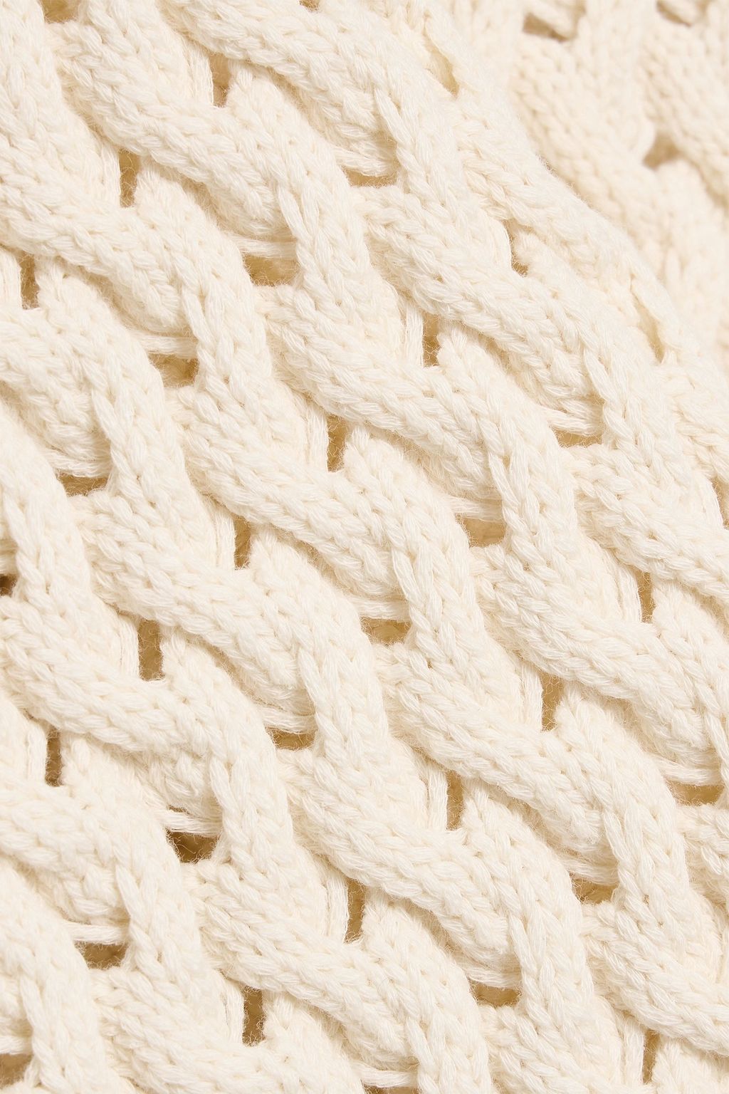 THEORY Cable-knit cotton-blend vest