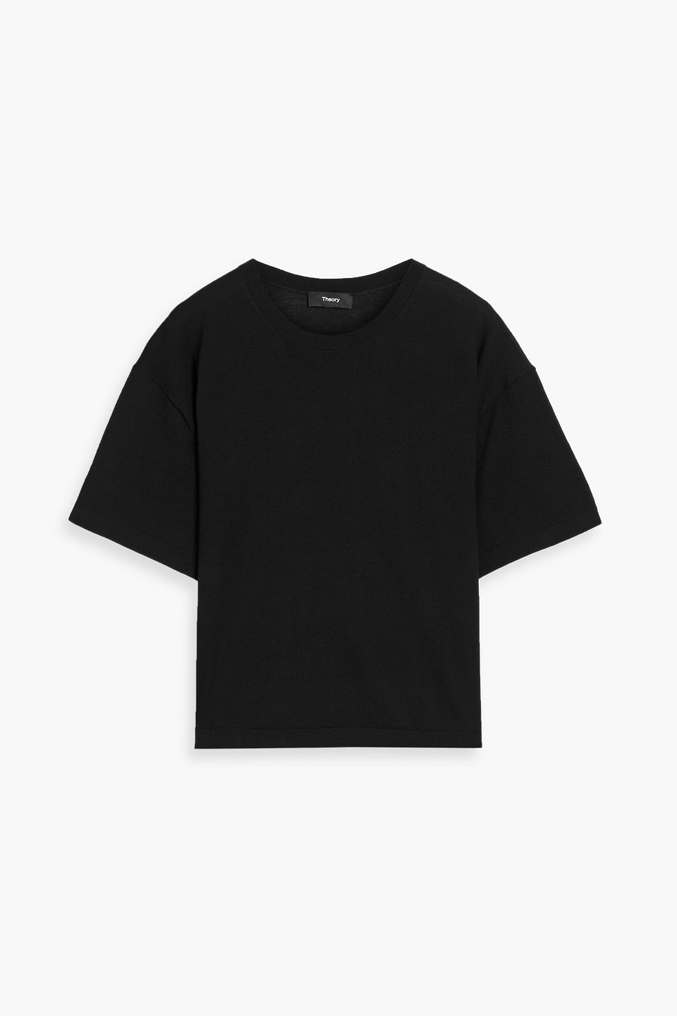 Theory Wool Top In Black