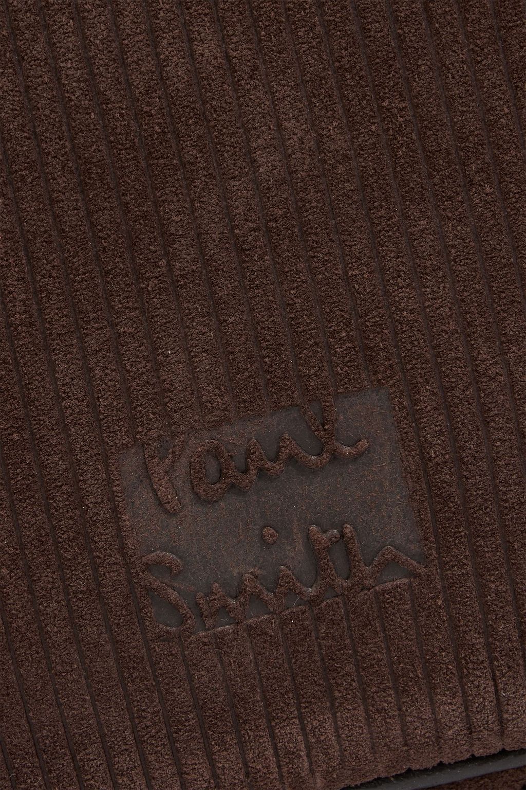PAUL SMITH Ribbed suede messenger bag